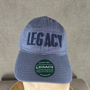 Legacy Unisex OSFM Blue Relaxed Twill Embroidered Adjustable Strapback Hat